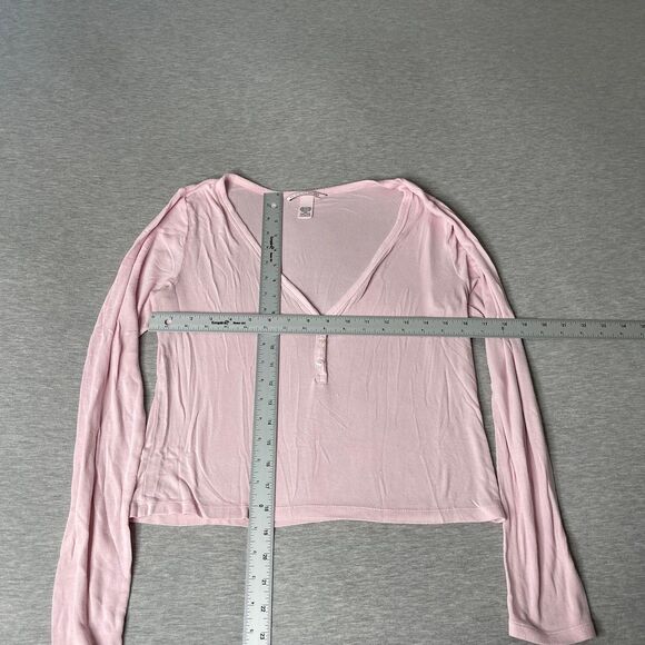 Victoria’s Secret Solid Pink Super Soft PJ Long Sleeve Top - Picture 5 of 5